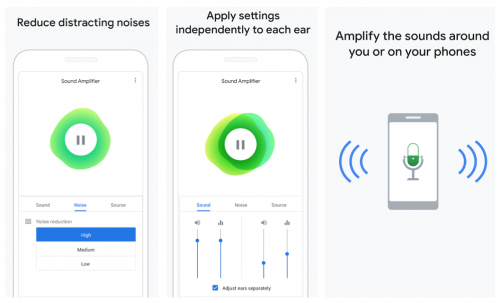 presbyacousie, gêne auditive et application google pour compenser la perte auditive liée au vieillissement naturel de l'oreille sur android